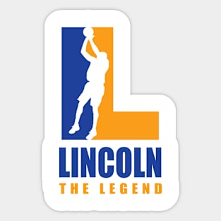 Lincoln Custom Player Basketball Your Name The Legend Sticker